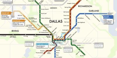 Dallas vilcienu sistēma karte