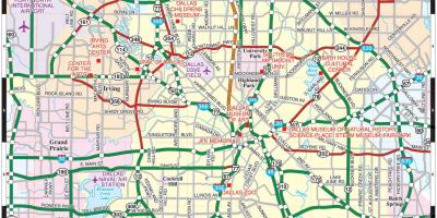 Pilsētas Dallas karte