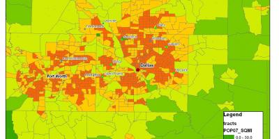 Karte Dallas metroplex