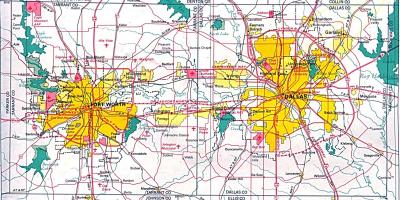 Karte north Dallas