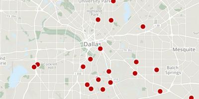 Dallas noziedzības kartē